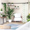 Bonpally Curved Shower Curtain Rod 40-72 Inches Adjustable, Aluminum Shower