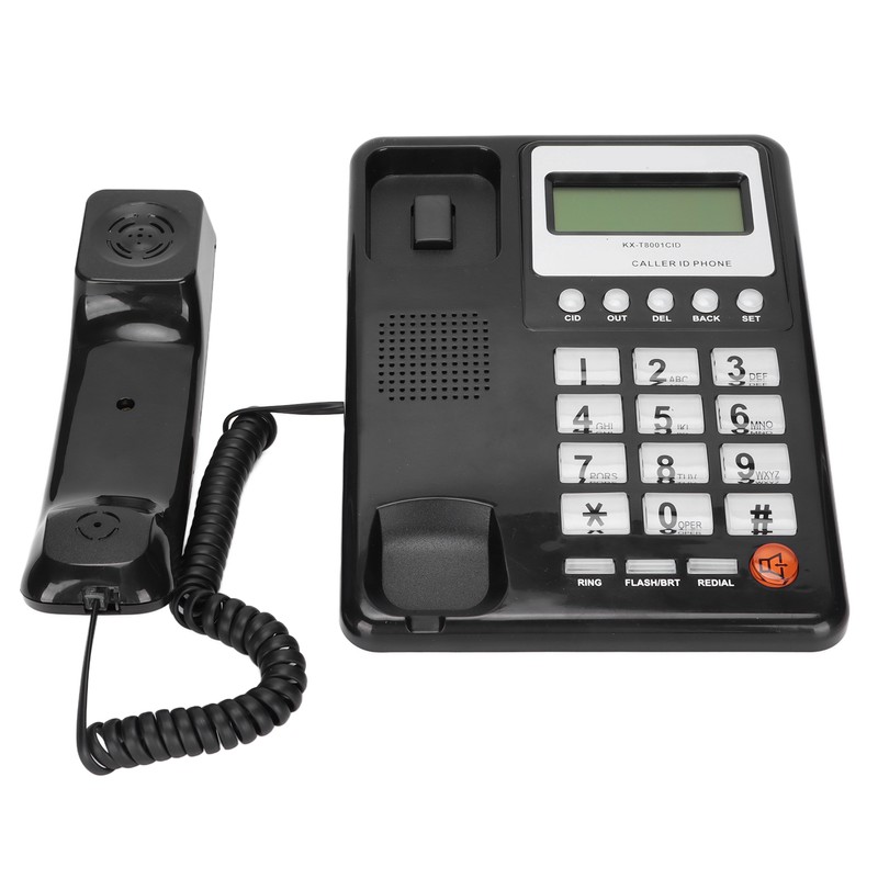 KXT8001CID Corded Telephone Caller ID Semi Hands Free Clear Display