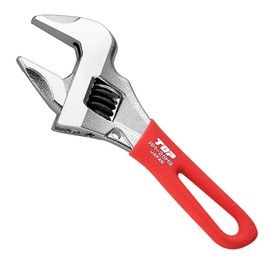 TOP HM-25MSR Rattle-free Monkey Wrench, Short Work, Wide, 0 to 1.0 inches (0 to 25 mm) Opening, Grip Color: Red