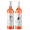 Wedding Wine Bottle Labels Mr. and Mrs. Bride and Groom
