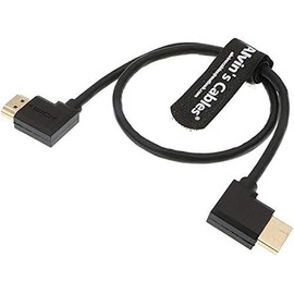 Alvin's Cables Z Cam E2 L Shape HDMI Cable for Portkeys BM5 Monitor High Speed Ethernet Right Angle to Right Angle 50CM