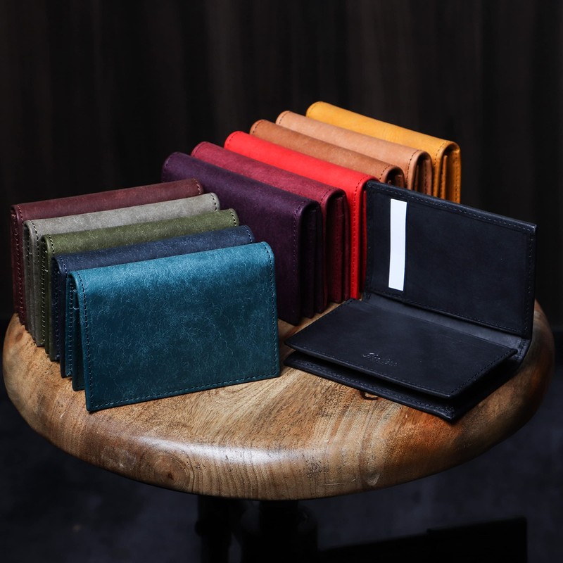 Boosters Business Card Holder, Card Case, Genuine Leather, Pueblo Large