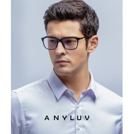 ANYLUV Blue Light Glasses for Men, Computer Gaming Glasses men, Stylish Anti Eyestrain Blue Light Blocking Glasses Men