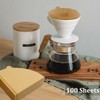 Coffee Filters Cone 01, 100 Count Unbleached Natural Brown 1-2