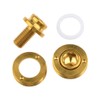 Wanyifa Titanium M8x15mm Bicycle Crank Arm Fixing Bolt with Cap