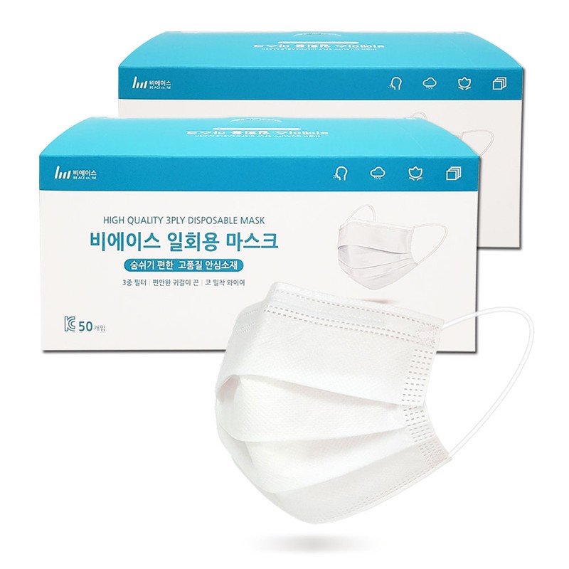 Bace Disposable Dental Mask 100 sheets/small, medium, large, extra large,