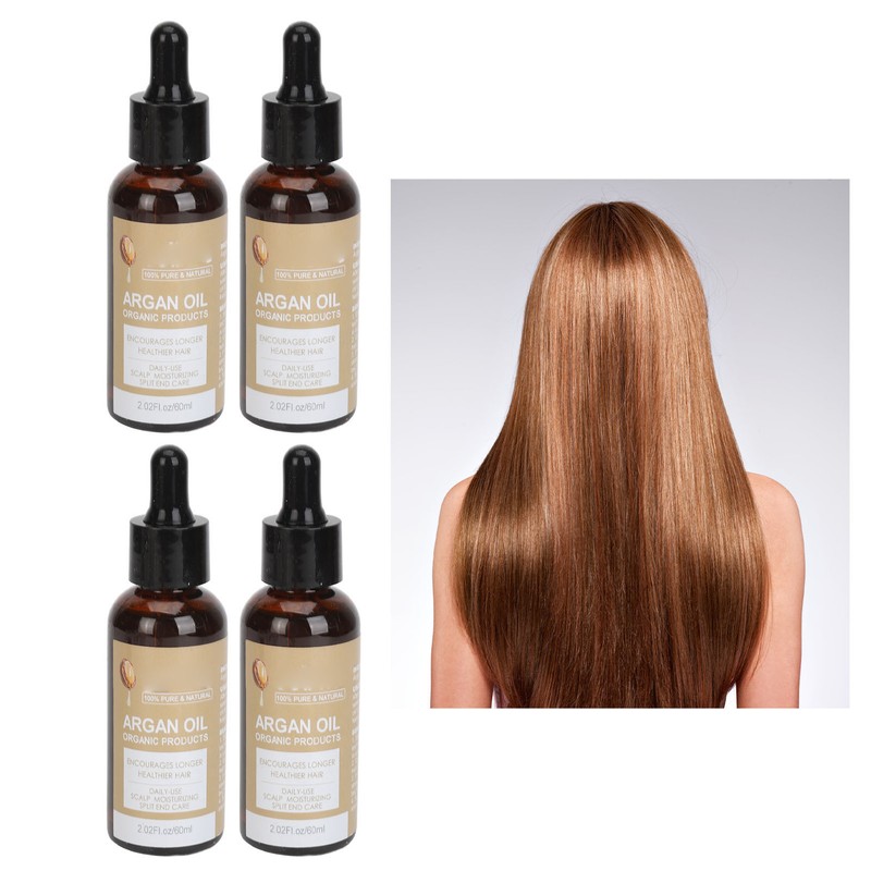 4pcs Argan Oil Hair Growth Serum Boost Thin Hair Increase