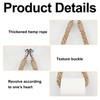 Uskerb Rope Toilet Roll & Towel Holder - Handmade Jute