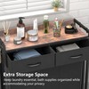STIKELY Laundry Hamper Laundry Basket with 3 Section Pull-Out Rolling
