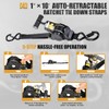 Retractable Ratchet Straps 1 Inch x 10 Feet 1,500lb Break