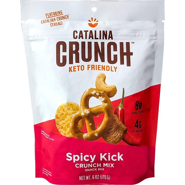 Catalina Crunch Keto Snack Mix | Keto Friendly, Low Carb, No Added Sugar, Protein Snacks - Spicy Kick, 148g