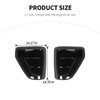 JeCar Taillight Trim Covers Smoked Brake Light Rear Lamp Guards