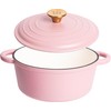 Lexi Home Cast Iron Enameled Dutch Oven Pot with Lid