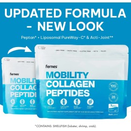 Fernes Mobility Collagen Peptides Powder - Glucosamine, 11 Ounce (Pack of 1)