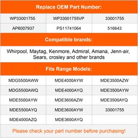 Compatible Drum Short Baffle for Maytag Dryer Model MDG5500AWW, MDG5500AWQ