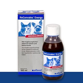 Alfavet ReConvales Energy, Doppelpack, in der Rekonvaleszenz, bei Untergewicht und bei hepatischer Lipidose der Katze, hochkalorisch, 2 x 180ml