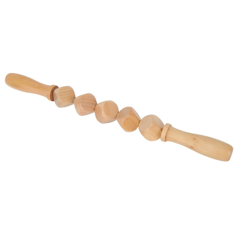 Fascia Massage Roller Meridian Dredgin Wooden Scraping Rods with 5pcs
