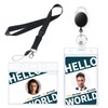 Uniclife 2 Pack ID Badge Holder Vertical & Horizontal Soft
