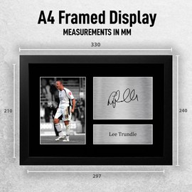 HWC Trading Lee Trundle Swansea City Gifts Printed Signed Autograph Picture for Football Fans and Supporters - A4 Framed