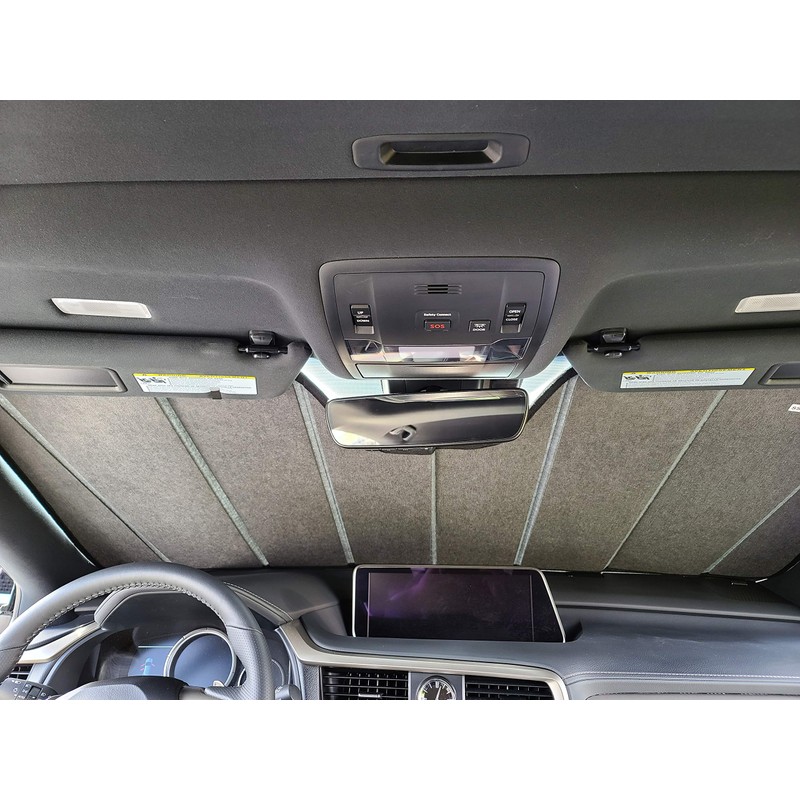 Autotech Park Foldable Sunshade Compatible with 2019-2024 Mercedes Sprinter, Custom-fit