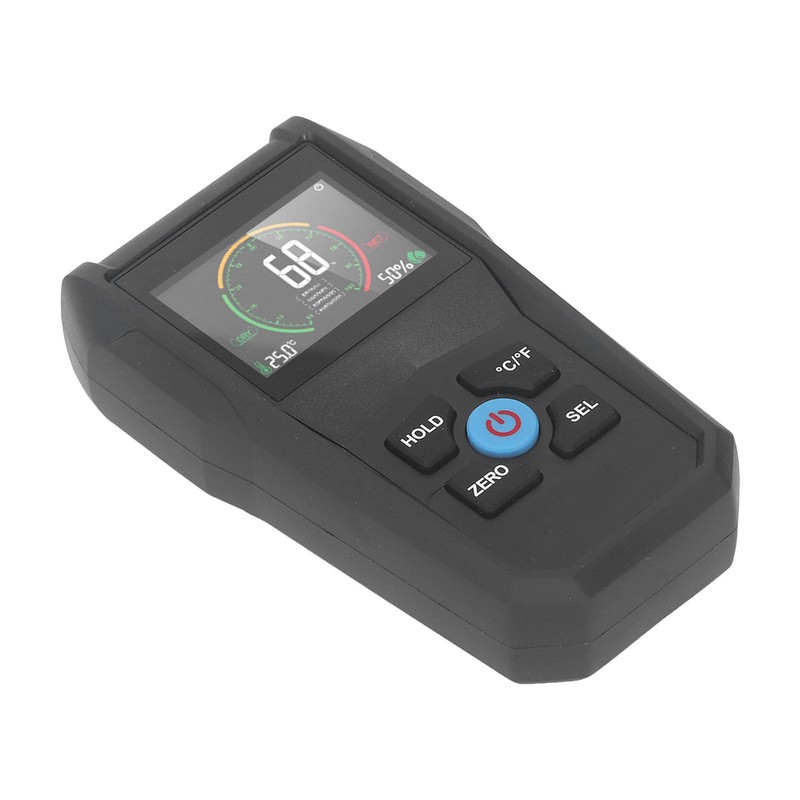 Pinless Moisture Meter LCD Digital Display 4 in 1 Dampness