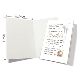 Heyshoo Sorry for Your Loss Of Your Mom, Sympathy Card for Son Daughter In Law, Special Mother's Day Condolence Card From Stepmom Godmother