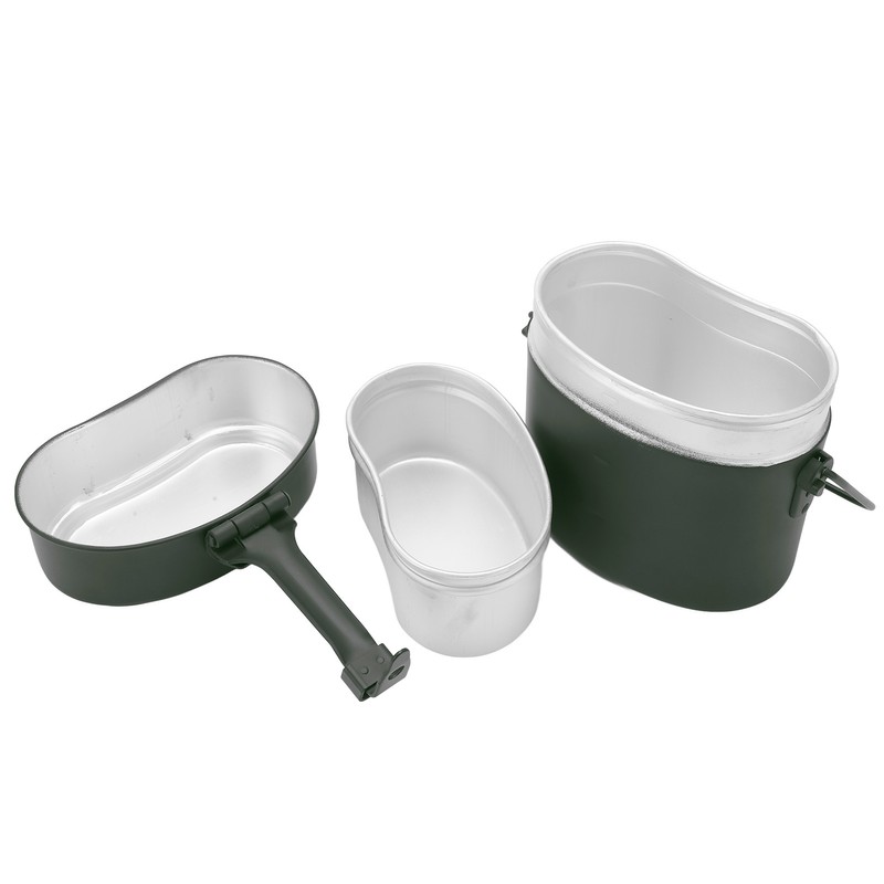 Military Mess Tin Multifunction Nonslip Durable Food Grade Aluminium 180℃