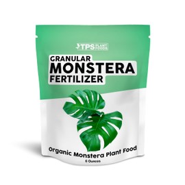TPS NUTRIENTS Organic Monstera Plant Food, Slow Release Dry Granular Fertilizer for Monstera and Philodendron, Tropical Plant Food (6 Ounces)