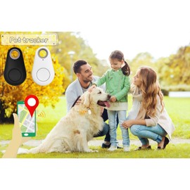 Smart Luggage Tracker Tag Key Finder 2Pack Dog Gps Tracker, No Monthly Fee Bluetooth Item Key Finder Luggage Tracker Portable Intelligent Anti-Lost Device for Wallet Kid Pet tracker Alarms Zelbuck (B)