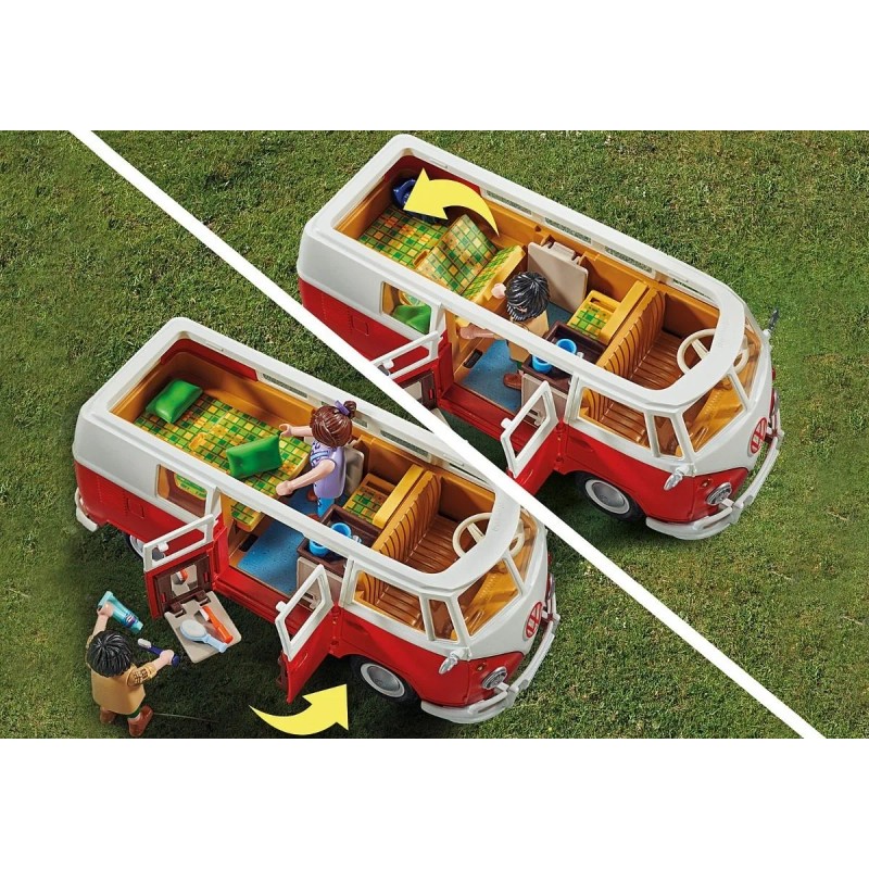 Playmobil Volkswagen T1 Camping Bus 74 Piezas