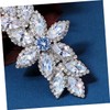 FOMIYES 3pcs Rhinestones Hair Clip Wedding Hairpin Crystal Barrette Hair