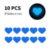 Leniutor 10pcs Heart Vinyl Decal for Cars, High Intensity Reflective