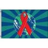 World Aids Awareness Flag 3x5ft Poly