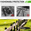 TonGass (6-Pack, Black) True I.D. 6x6" Wood Fence Post Caps,