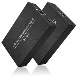 SkycropHD HDMI Extender Over Cat5e/6 Ethernet Up to 196 Feet Support 1080P Full HD 3D HDCP EDID