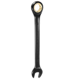 HARFINGTON Ratcheting Wrench 19mm Metric Open End Wrench 72-Teeth CR-V Steel 12 Point Nickel Plated Combination Ratchet Wrench for Fasteners Nut Bolt