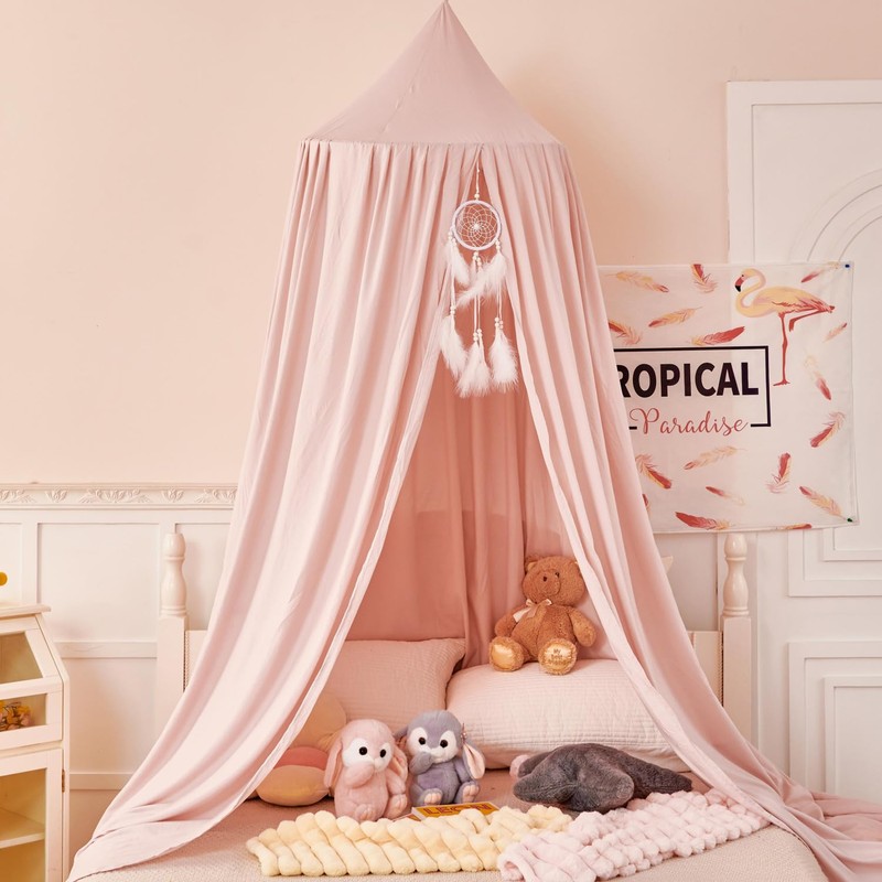 dix-rainbow Princess Decor Canopy for Kids Bed, Soft and Durable