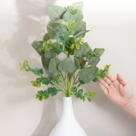 Unbranded Set of 2 Artificial Mixed Seeded Eucalyptus 26" Sprays