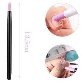 Nail Pusher Cuticle Pusher Stone Pusher Pen Cuticle Pusher Nail Care Tool 45° Beveled Portable Reusable Washable Pack of 3