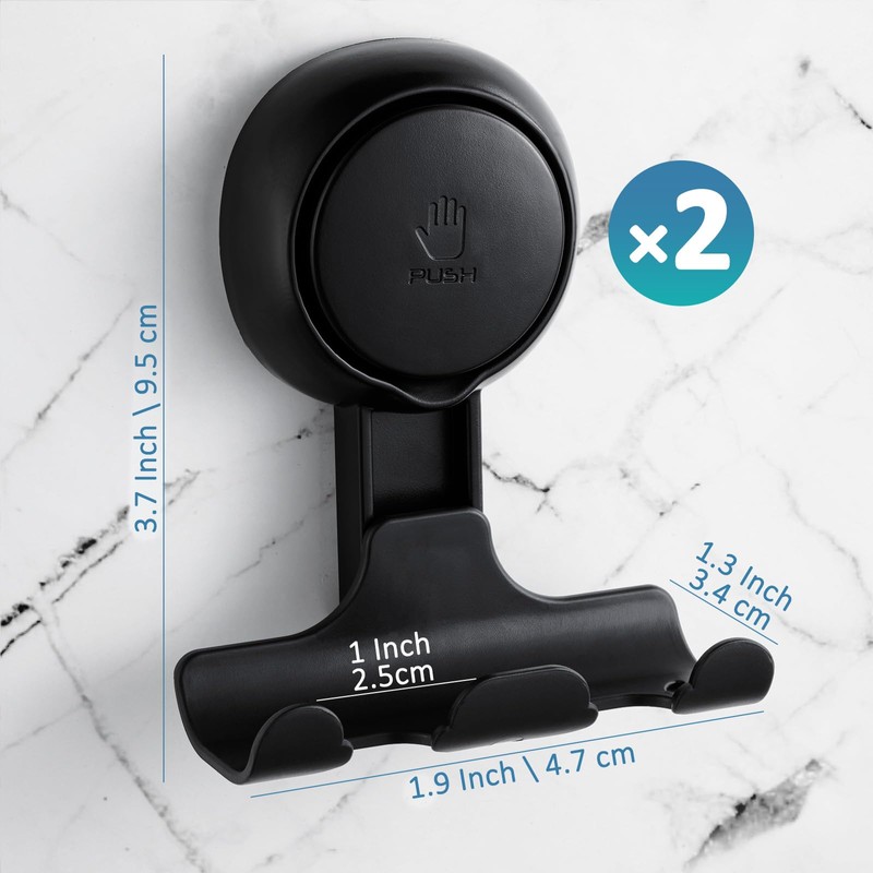 TAILI Shower Razor Holder Hanger Hooks Suction Cup Door Hooks