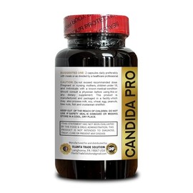 OLANTA TRADE SOLUTION OLANTA TRADE SOLUTION Candida Support Complex - Candida May Cleanse Gut Support, Black Walnut Wormwood Oregano Capsules, Organic caprylic Acid Capsules, Candida Support - 1 Bottle 60 Capsules