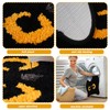 FYSUIMU Cute Black Cat Bathroom Rug U Shaped Toilet Rug