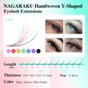 NAGARAKU yy Eyelash Extensions Supplies y lash 0.07mm D curl