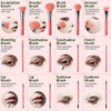 Docolor - Juego de 10 brochas de maquillaje, Melocotón neón
