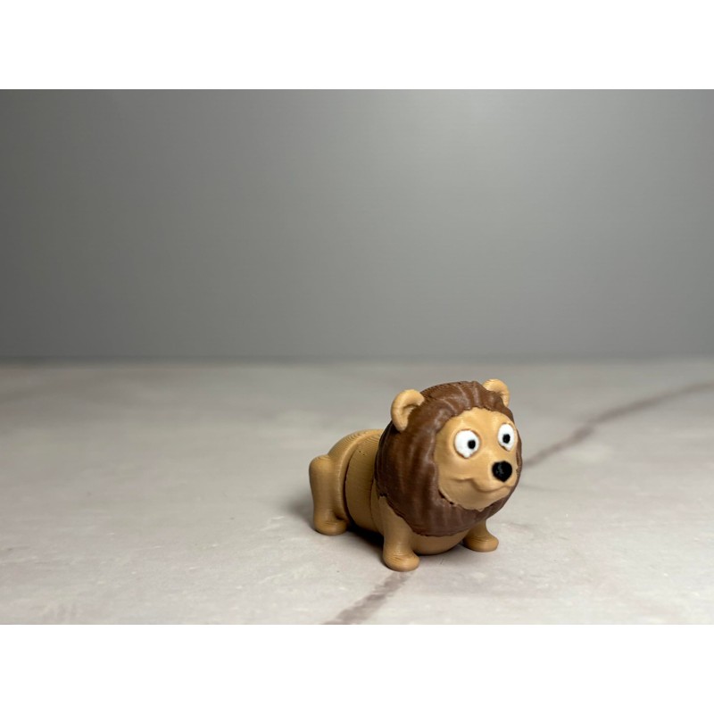 10 Pack of Articulated 3D Printed Animals, Captured Inside a