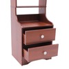 Nightstand Chest with 2 Drawers, 45" Tall Bedside Table with