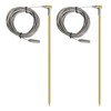 Brass Grounding Rod with 40ft Wire,Earthing Rod Great to Use