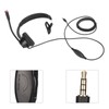 Telephone Headset Noise Reduction Volume Control 3.5mm Straight Plug Unilateral