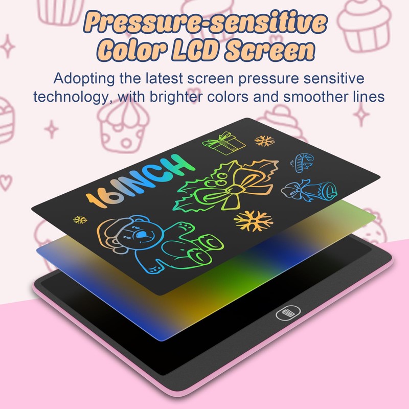 Electight 16 Inch LCD Graphic Tablet for Kids [Upgraded], Eye