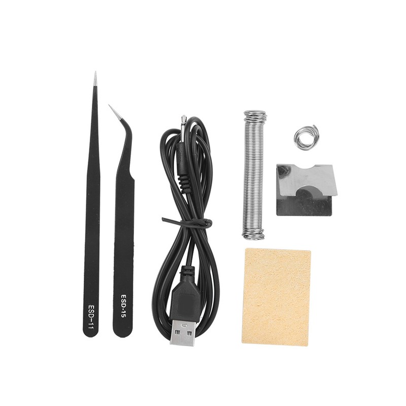 USB Soldering Iron Mini Portable Solder Pen Set Repair Tool